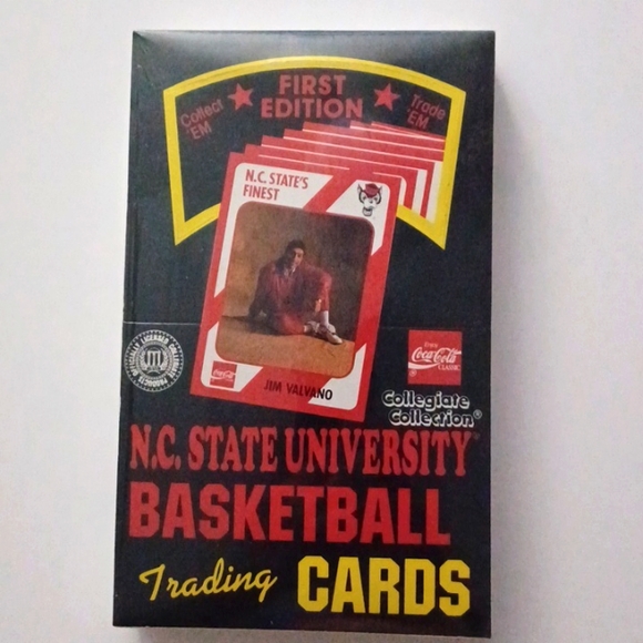 RARE 1989 North Carolina State University Basketball Trading Cards Box 36 Packs - Picture 3 of 5